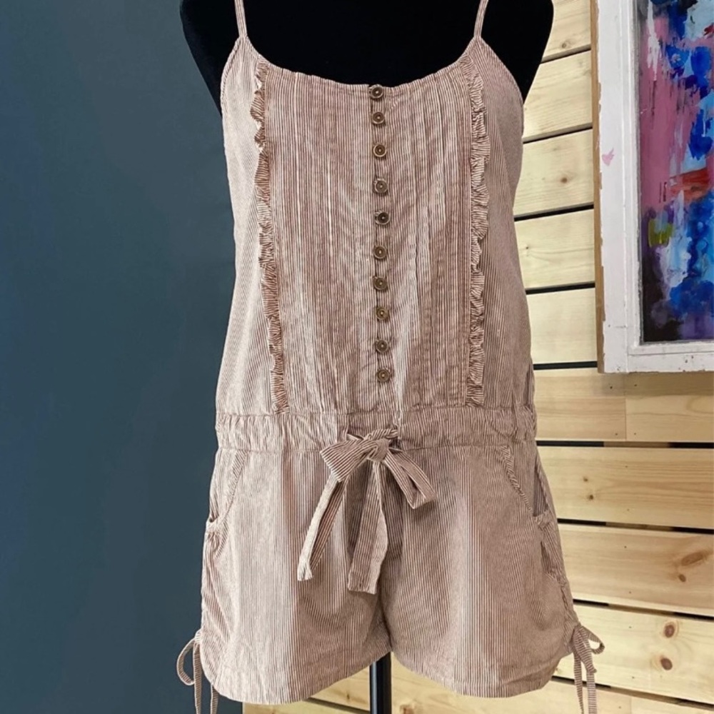 Pinstripe Romper sz M